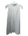 Foxcroft Size 4 White Cotton Blend Sleeveless Button Down Collar A line Dress White / 4