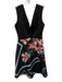 Clover Canyon Size S Black Multi Poly Blend V Neck Sleeveless Floral Dress Black Multi / S
