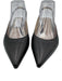 Theory Shoe Size 39 Black Leather Pointed Toe Slingback Block Heel Pumps Black / 39