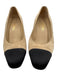 Chanel Shoe Size 38.5 Tan & black Suede Colorblock Block Heel CC Logo Pumps Tan & black / 38.5