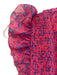 Allison Size S Pink & Purple Polyester Floral Paisley Ruffle Cap Sleeve Dress Pink & Purple / S
