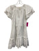 Cleobella Size XS White Cotton Floral Eyelet Tiered Cap Sleeve Ruffle Hem Dress White / XS
