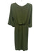 Amanda Uprichard Size S Green Polyester Surplice Shoulder Pads Knee length Dress Green / S