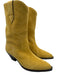 Isabel Marant Shoe Size 41 Yellow Suede leather Pointed Toe Pull Tab Boots Yellow / 41