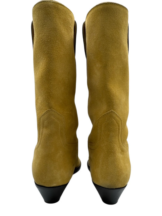 Isabel Marant Shoe Size 41 Yellow Suede leather Pointed Toe Pull Tab Boots Yellow / 41