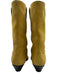 Isabel Marant Shoe Size 41 Yellow Suede leather Pointed Toe Pull Tab Boots Yellow / 41