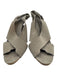 Pedro Garcia Shoe Size 41 Gray Suede leather Criss Cross Velcro Sandals Gray / 41