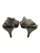Pedro Garcia Shoe Size 41 Gray Suede leather Criss Cross Velcro Sandals Gray / 41