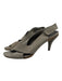 Pedro Garcia Shoe Size 41 Gray Suede leather Criss Cross Velcro Sandals Gray / 41
