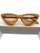Chimi Eye Wear Peach Orange Acetate Tinted Lens Cat Eye Sunglasses Peach Orange
