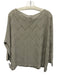 M Missoni Size Est L Gray Taupe 3/4 Sleeve waves Metallic Thread Stretch Top Gray Taupe / Est L