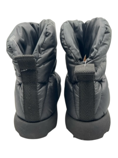 Piumestudio Shoe Size 36 Black Nylon Quilted Ankle Boots Foam Sole Winter Boots Black / 36