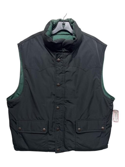 Polo Size XL Green & Black Synthetic Reversible Vest Men's Jacket Green & Black / XL