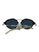 Christian Dior Gold, Black & Brown Metal & Acetate Circle Tortoise Sunglasses Gold, Black & Brown