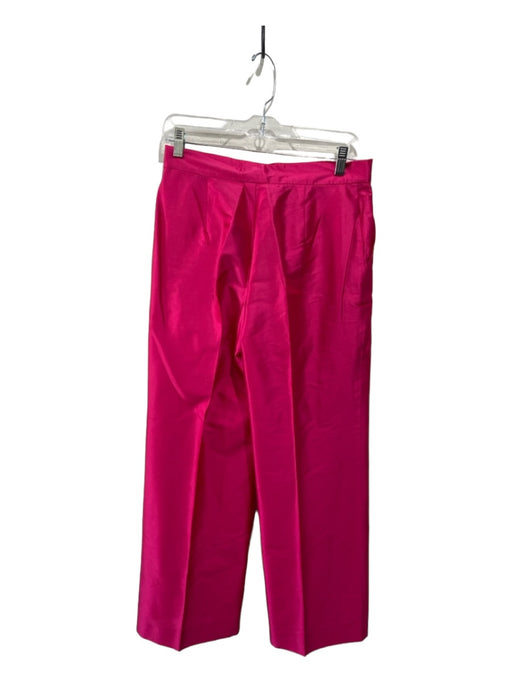 Max Mara Studio Size 8 Hot pink Silk Straight Leg High Rise Trouser Pants Hot pink / 8