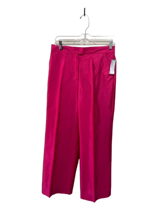 Max Mara Studio Size 8 Hot pink Silk Straight Leg High Rise Trouser Pants Hot pink / 8