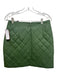 Bod & Christensen Size 8 Green Leather Mini Back Zip Quilted Skirt Green / 8