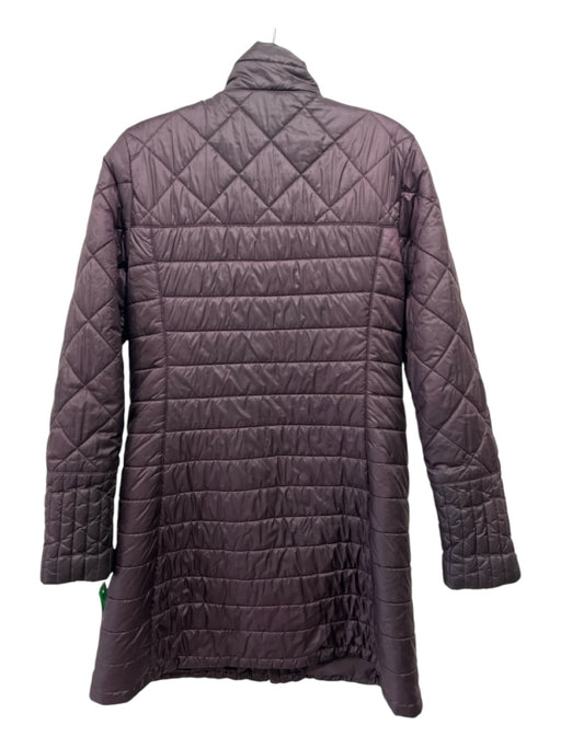 Patagonia Size L Plum Purple Recycled Nylon Blend Quilted Mock Neck Zip Up Coat Plum Purple / L