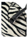 Prada Black & White Cowhide Zebra Stripe Rolled Handle Shoulder Bag Bag Black & White / S