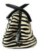 Prada Black & White Cowhide Zebra Stripe Rolled Handle Shoulder Bag Bag Black & White / S