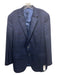 Peter Millar Navy Cashmere Windowpane 2 Button Men's Blazer 44