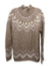 Theory Size M Nude & Beige Alpaca Blend Knit Turtleneck Long Sleeve Sweater Nude & Beige / M