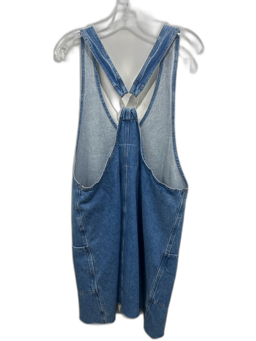 Mother Superior Size M Medium Wash Cotton Denim Sleeveless V Neck Dress Medium Wash / M