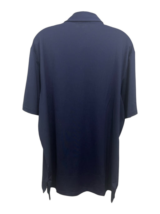 RLX NWT Size L Navy Synthetic Solid Polo Men's Short Sleeve Navy / L