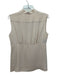 Derek Lam Size 10 Beige Silk Sleeveless Fringe Detail Top Beige / 10