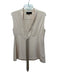 Derek Lam Size 10 Beige Silk Sleeveless Fringe Detail Top Beige / 10
