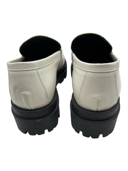Bruno Magli Shoe Size 39 White & Black Patent Leather Gold hardware Loafers White & Black / 39