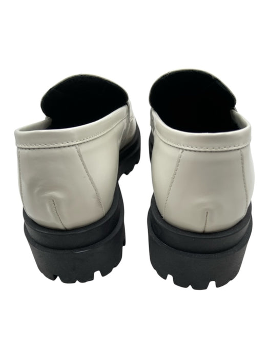 Bruno Magli Shoe Size 39 White & Black Patent Leather Gold hardware Loafers White & Black / 39