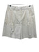 Argent Size 10 White Cotton Front Pleat Pocketed Hook & Zip Fly Shorts White / 10