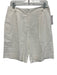 Joe's Size 6 Cream White Linen Blend Pleated Front Pocketed Shorts Cream White / 6