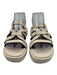 Reiss Shoe Size 8.5 Cream White Leather Upper Cage Mule Platform Sandals Cream White / 8.5