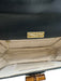 Tiffany & Fred Beige & Black Straw & Leather Woven Toggle Close Bag Beige & Black