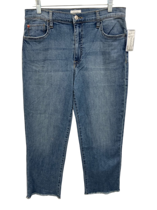 Hudson Size 30 Medium Wash Cotton Blend Denim Raw Hem Button & Zip Fly Jeans Medium Wash / 30