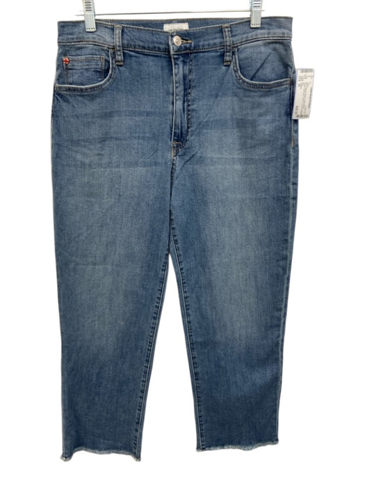 Hudson Size 30 Medium Wash Cotton Blend Denim Raw Hem Button & Zip Fly Jeans Medium Wash / 30