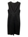 'S Max Mara Size Est M Charcoal Black Missing Fabric Tag Sleeveless Denim Dress Charcoal Black / Est M