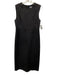 'S Max Mara Size Est M Charcoal Black Missing Fabric Tag Sleeveless Denim Dress Charcoal Black / Est M