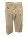 Hudson Size 29 Beige Goat Suede Stitch Detail High Rise Wide Leg Pants Beige / 29