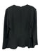 Ralph Lauren Size 8 Black Viscose Blend Deep V neck Long Sleeve Peplum Top Black / 8