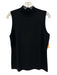 Sofia Cashmere Size L Black Cashmere Ribbed Trim Mock Neck Sleeveless Sweater Black / L