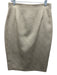 Max Mara Size 12 Gold Polyester Blend Houndstooth Knee length Skirt Gold / 12