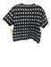 Alice + Olivia Size M Black & White Cotton Blend Tweed Ribbon Stripe Cardigan Black & White / M