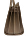 Saint Laurent Taupe Brown Leather Accordion Padlock Top Handle Bag Taupe Brown / Medium