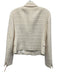 Akris Punto Size 6 Cream Wool Blend Collar Flap Pockets Button Front Jacket Cream / 6