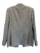 Lafayette 148 Size 8 Gray Wool Blend Single Breasted Flap Pockets Blazer Jacket Gray / 8