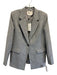Lafayette 148 Size 8 Gray Wool Blend Single Breasted Flap Pockets Blazer Jacket Gray / 8