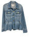 Frame Size M Light Wash Cotton Denim Button Front Button Pockets Jacket Light Wash / M